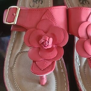 CG sandals size 10  red color